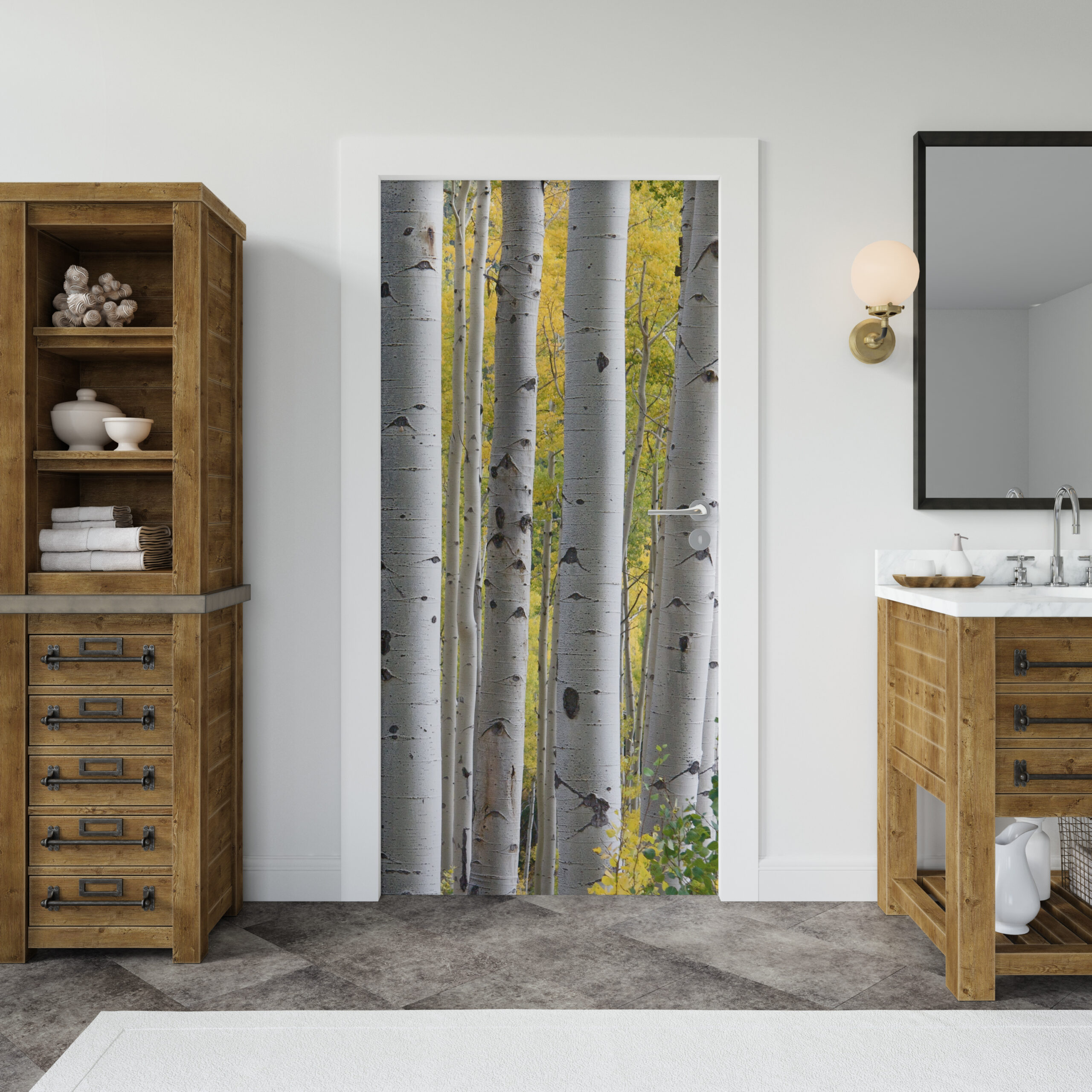 Deursticker Bossen 9