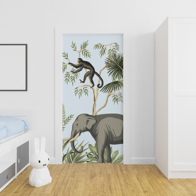 Deursticker Kinderkamer Jungle 1