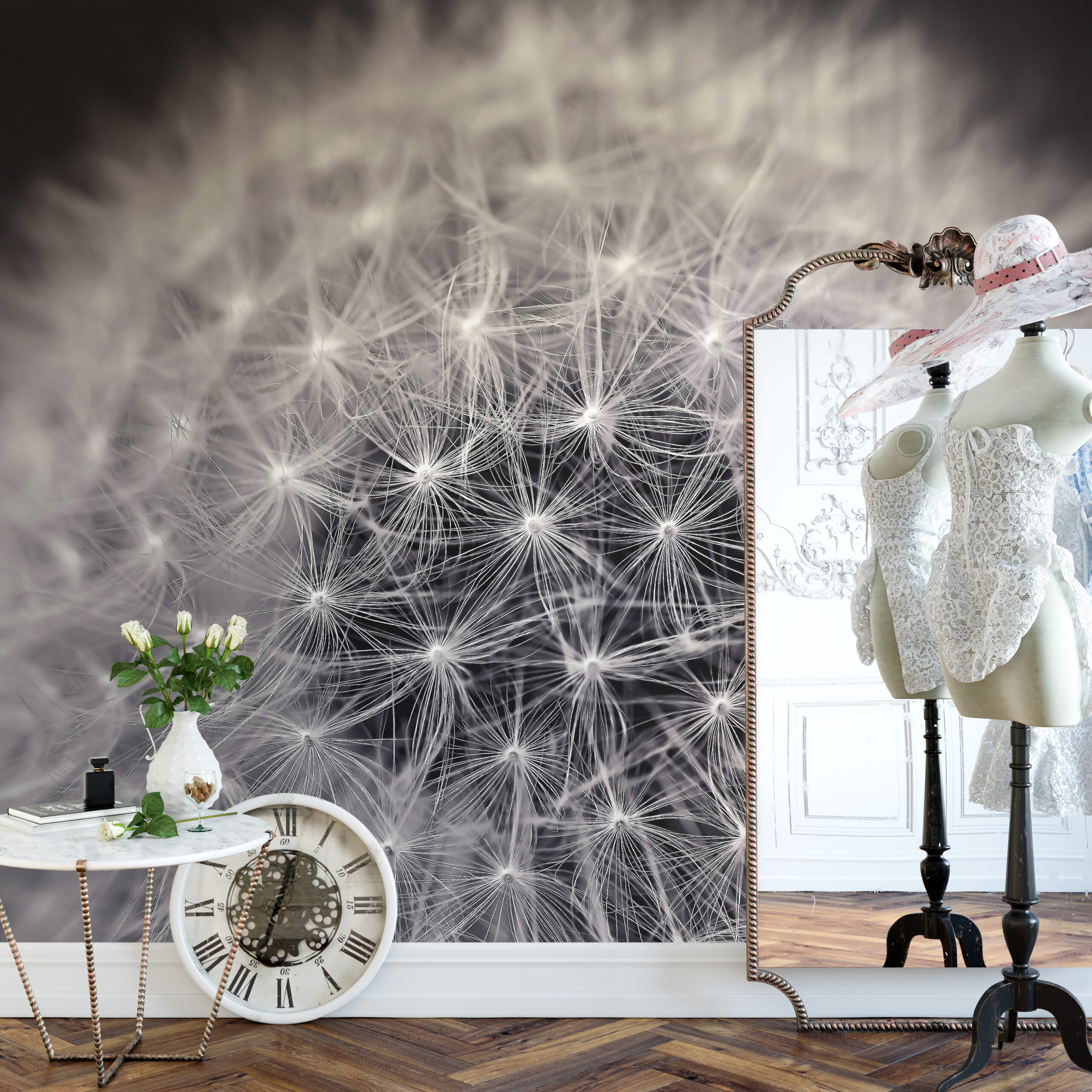 Behang Volle paardenbloem