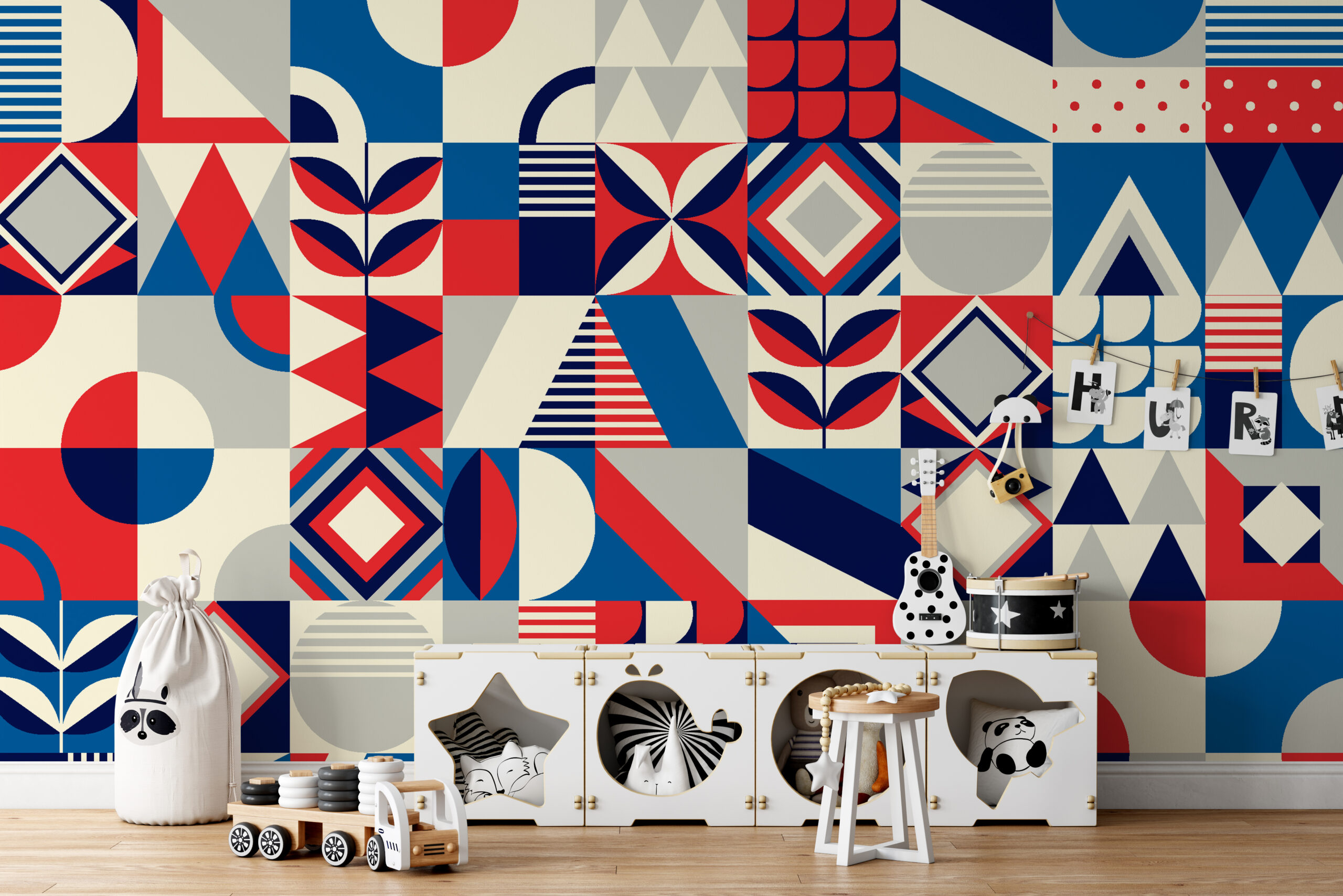 Behang Retro motief