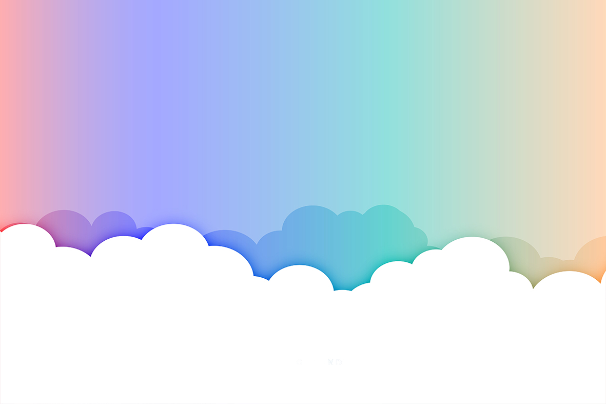 Behang Pastel wolken