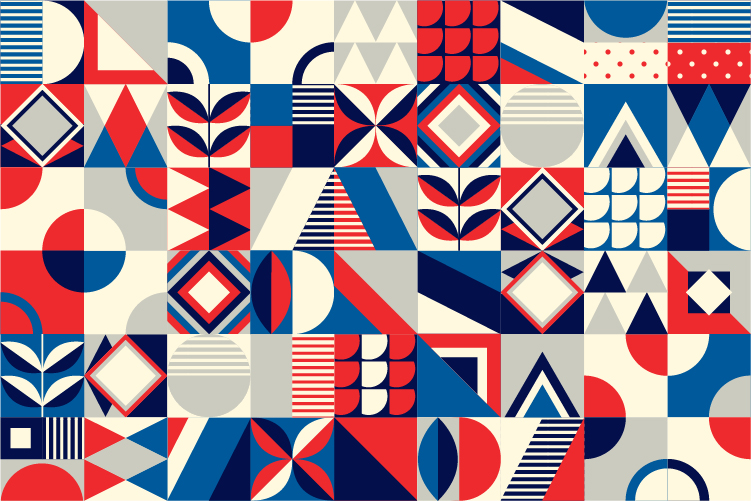 Behang Retro motief