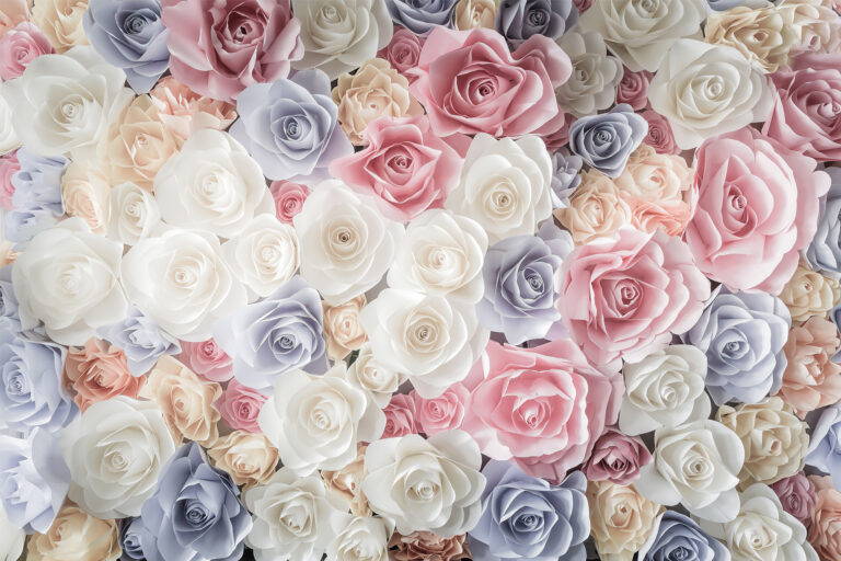Behang Pastel rozen