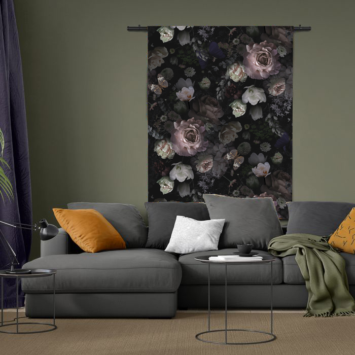 Wandkleed Bos Bloemen