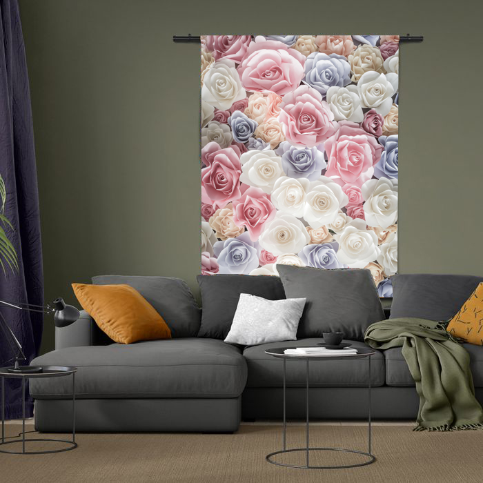 Wandkleed Rozen